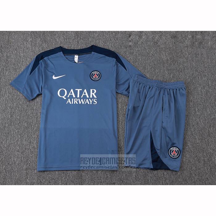 Chandal del Paris Saint-Germain Jordan Manga Corta 2025-2026 Gris - Pantalon Corto